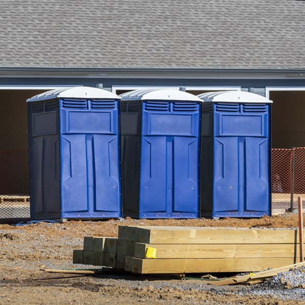 what is the maximum capacity for a single portable restroom in Semora North Carolina